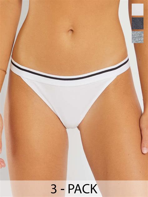 Buy Kiabi Women Pack Of Low Rise Bikini Briefs Briefs For Women Myntra