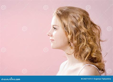 The Girl's Face In Profile Stock Photos - Image: 24271473