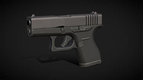 Lowpoly Generic Pistol 43 Download Free 3d Model By Firewarden3d Firewarden [937ac20