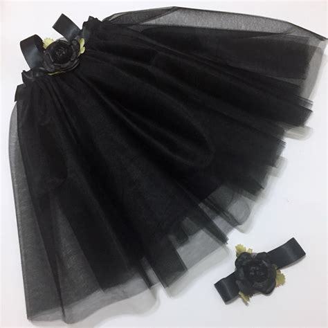 Girls Black Tutu Dress | Halloween Outfit