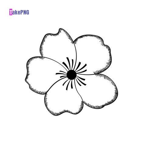 Simple Flowers Clip Art Library