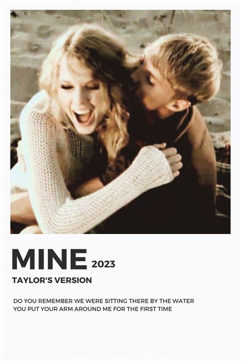 Taylor Swift Mine Taylors Version Poster