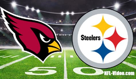 Arizona Cardinals Vs Pittsburgh Steelers Full Game Replay 2023 Nfl Week 13 Watch Nfl Live Free