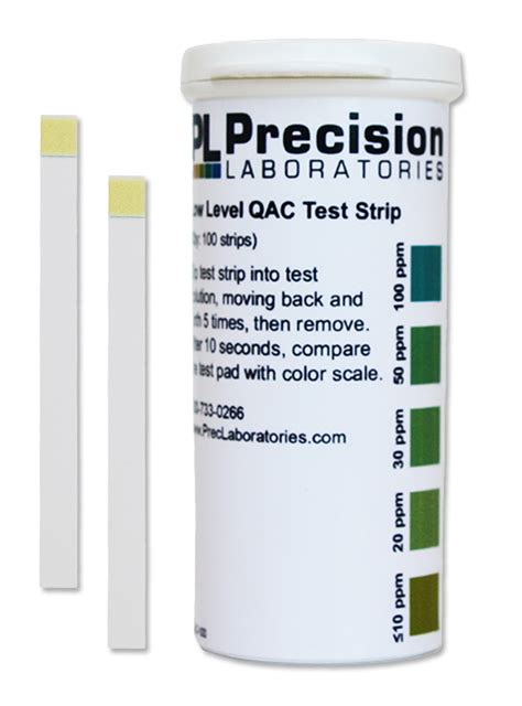 Low Level Qac Test Strip Ppm Health Care Test Strip