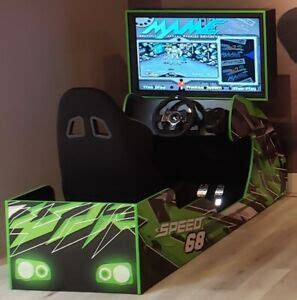 NEW Racing Driving Arcade Cabinet, works with MAME, PLAYSTATION, XBOX ...