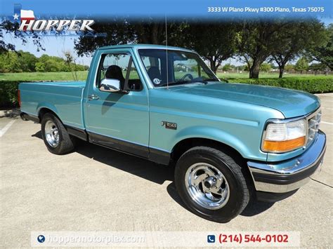 1995 Ford F 150 Xlt 1 Miles Calypso Green Metallic Pickup Truck 8