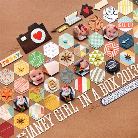 Technique Spotlight With Paige Evans Hexagons Stamp Scrapbook EXPO