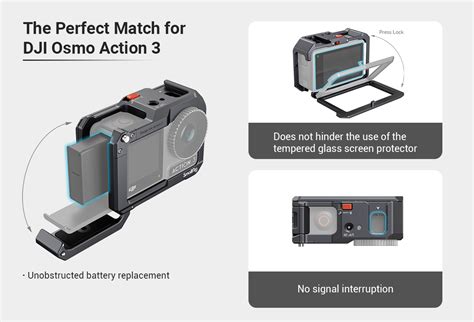 SmallRig Cage For DJI Osmo Action 4 3 4119