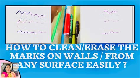 How To Cleanerase Marks On The Walls Or Any Surface Easily With Simple