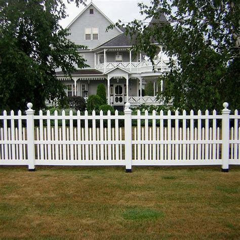 Weatherables Ashville 5 Ft H X 6 Ft W White Vinyl Picket Fence Panel