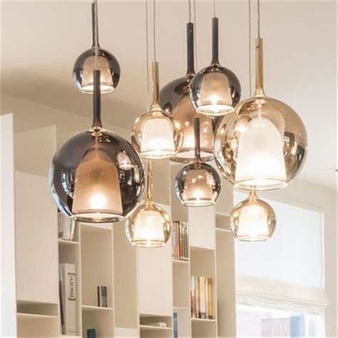 Nordic Smoke Gray Glass Pendant Lights For Mini Bar Counter Cafe