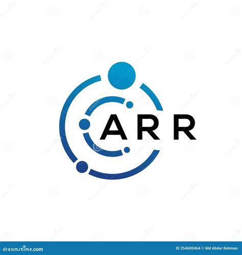 Arr Letter Logo Design On Black Background Arr Creative Initials