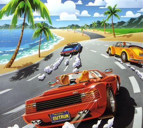 Sega Outrun Retro Games Poster Retro Artwork Retro Gaming Art