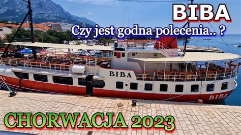 Statek BIBA Baška Voda Rejs Hvar Bol Cena Ship Tour CHORWACJA 2023