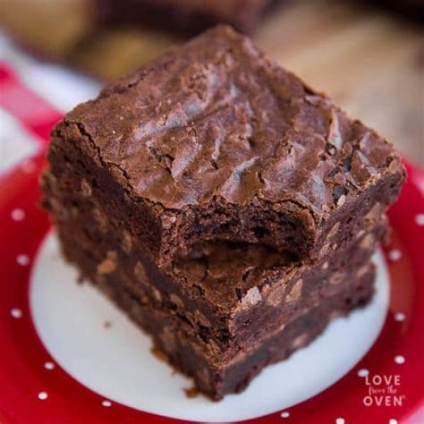 Easy Brownies Made With Cocoa Powder • Love From The Oven