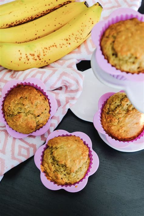 Erdnussbutter Bananen Muffins Rezept F R Kinder Vegan Zuckerfrei In