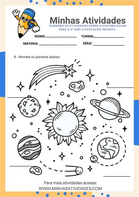 Atividades Sobre O Sistema Solar Para S Rie