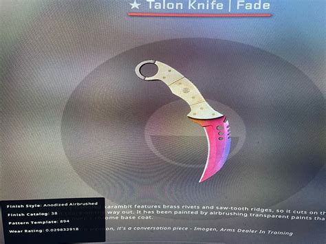 Csgo Talon Knife Fade Fn Video Gaming Gaming Accessories In Game