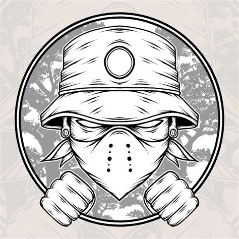 Premium Vector Monochrome Mafia Hat Illustration