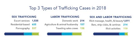 2018 Us National Human Trafficking Hotline Statistics Polaris