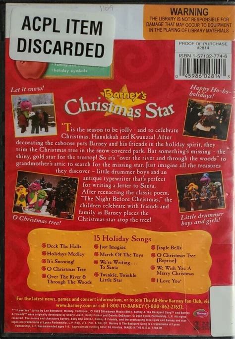 Barneys Christmas Star Dvd Ebay