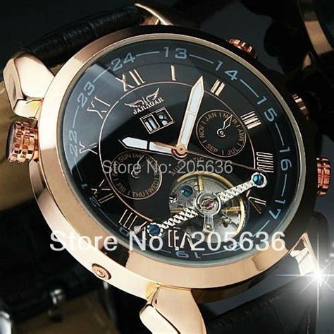 Jaragar Luxus Tourbillon Automatische Mechanische Uhr