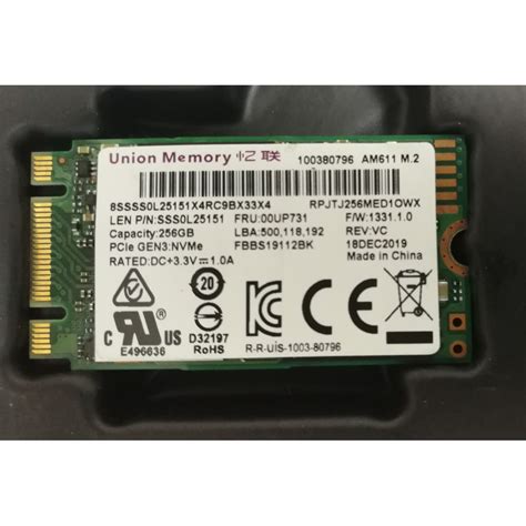 lenovo union memory gb   pcie gennvme ssd