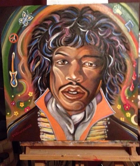 Jimi Hendrix Oil Painting By Kristen Grunewald Jimi Hendrix