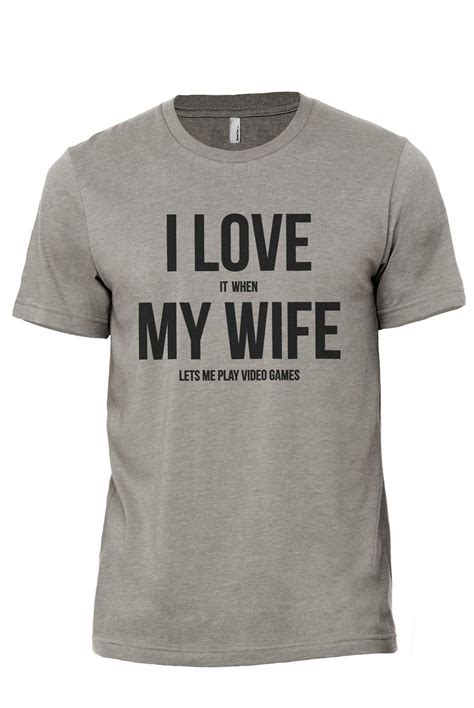 I Love It When My Wife Lets Me Play Video Games Casual T Shirts Golf