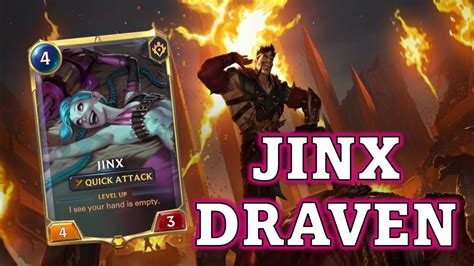 Jinx Draven Aggro Legends Of Runeterra Masters Deck Gameplay Youtube