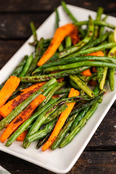 Roasted Green Beans And Carrots Bowl Me Over