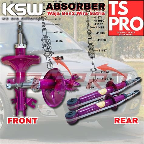 Pair Proton Waja Gen Wira Se Ksw K Showa Heavy Duty Performance