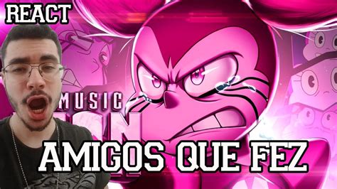 REACT Rap Da Espinela Steven Universo AMIGOS QUE FEZ PAPYRUS DA