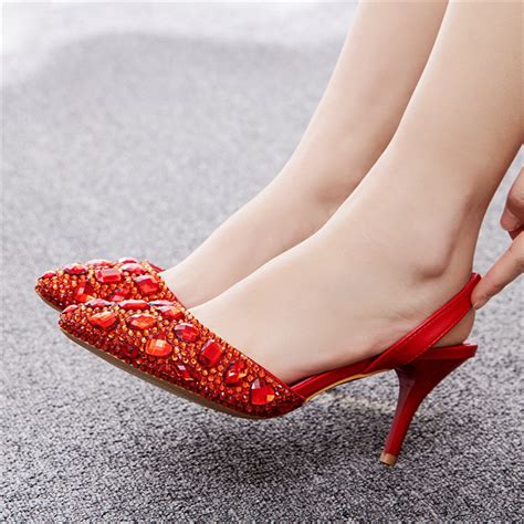 Women Red Prom Shoes On Luulla