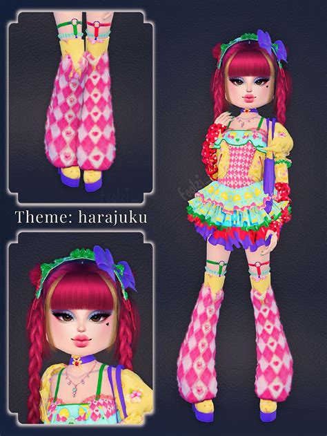 Theme Harajuku Dress To Impress Colorful Decora In