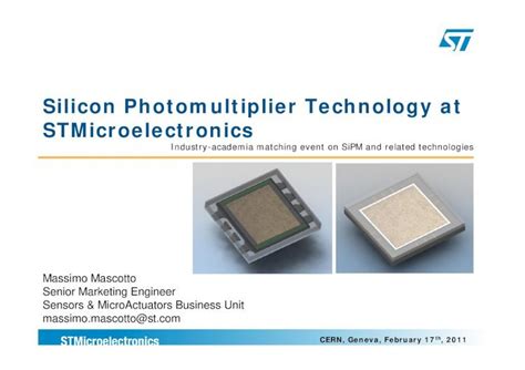 Pdf Silicon Photomultiplier Technology At Stmicroelectronics