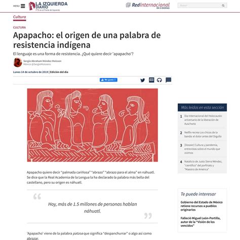 Apapacho El Origen De Una Palabra De Resistencia Indígena — Arena