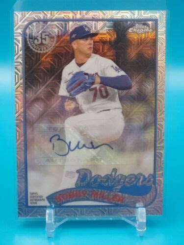 Topps Series Bobby Miller Silver Pack Mojo Auto Dodgers T C