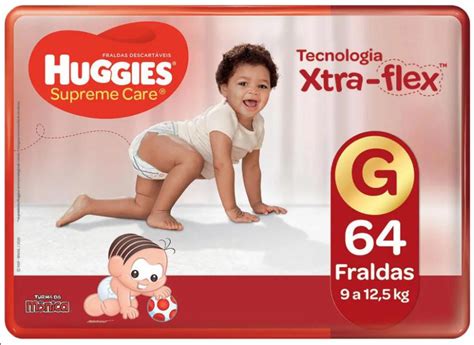 Fralda Huggies Turma Da M Nica Supreme Care Xtra Flex Tamanho G Hiper