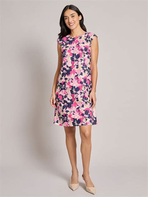 Cap Sleeve Swing Dress Linen Blend