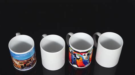 Oz Sublimation Coated White Ceramic Mugs Blanks Wholesale Custom Mugs