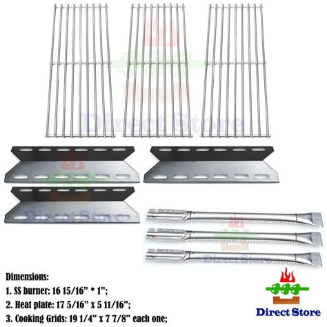 Repair Kit Dg176 Replacement Perfect Flame Grill 720 0335 Burners Heat Plates Cooking Grid