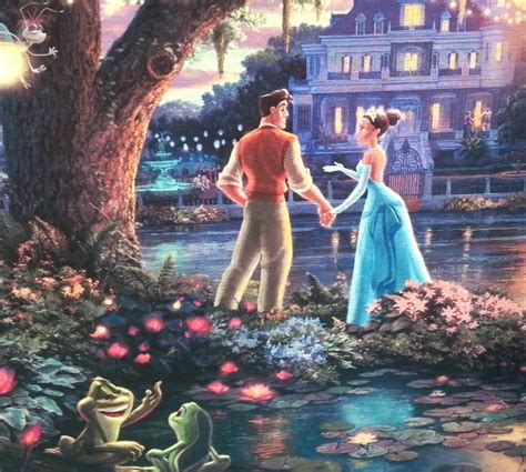 Naveen And Tiana The Princess And The Frog Thomas Kinkade Disney