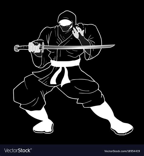 Art ninja Royalty Free Vector Image - VectorStock