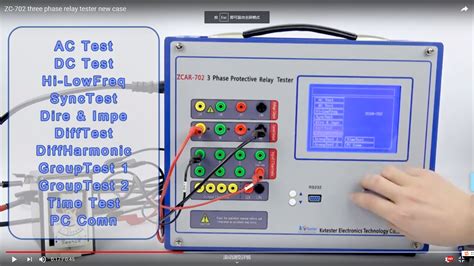 Video Recording For The New Case Phase Relay Tester Kvtester