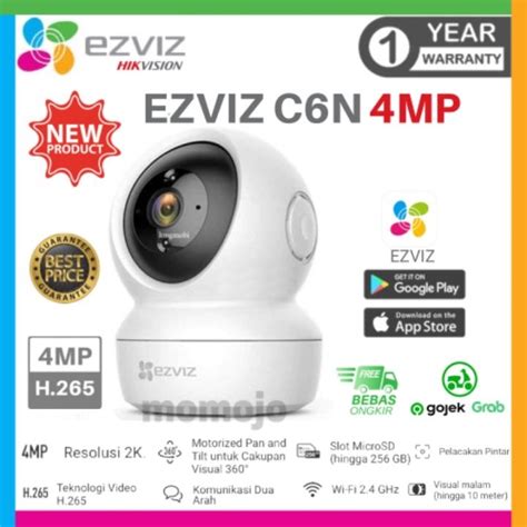 Ezviz C6n 4mp 2k Pro Wireless Cctv H265 Smart Wifi Pan And Tilt Ip Cam