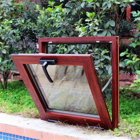 Aluminum Top Hung Window With Double Tempered Glass Top Hung Window