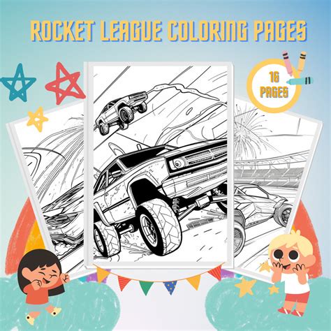 26 Dibujos de Rocket League Para Colorear para niños Imprimibles en