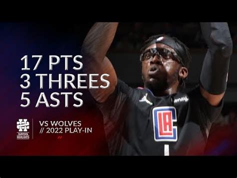 Reggie Jackson Pts Threes Asts Vs Wolves Playin Youtube