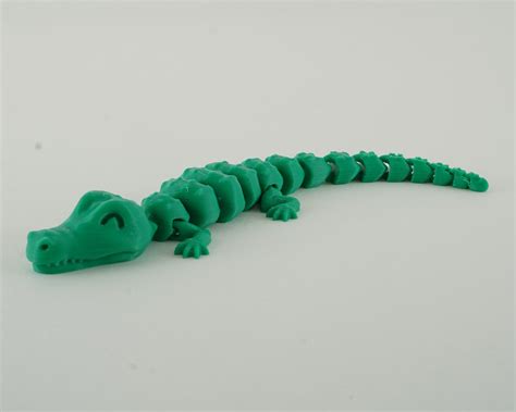 Articulated Alligator 3D Printed Toy Variety Of Color Etsy